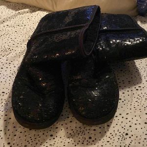 Black Sequin UGGs